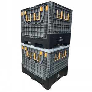 Foldable Plastic Pallet Box 2 Door 1200 x 1000 x 1000mm